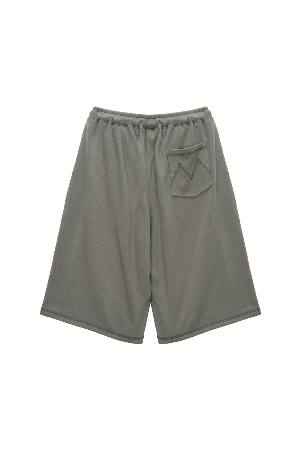 Matin Kim - Stitch Label Half Sweatshorts (Khaki) product image 5 | TRAB K-Fashion Australia