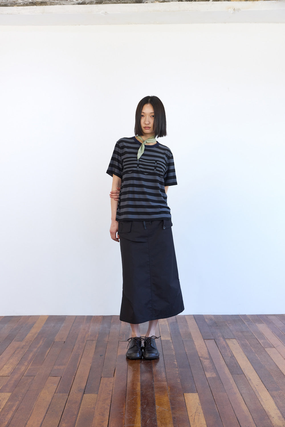 Hatchingroom - Triple Pocket Tee Stripe (Graphite) product image 12 | TRAB K-Fashion Australia