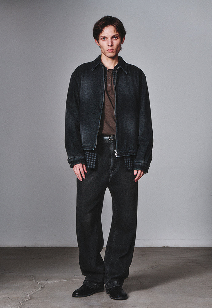 Art if acts - Traditional Fabric Dyed Blouson (Faded Black) product image 2 | TRAB K-Fashion Australia