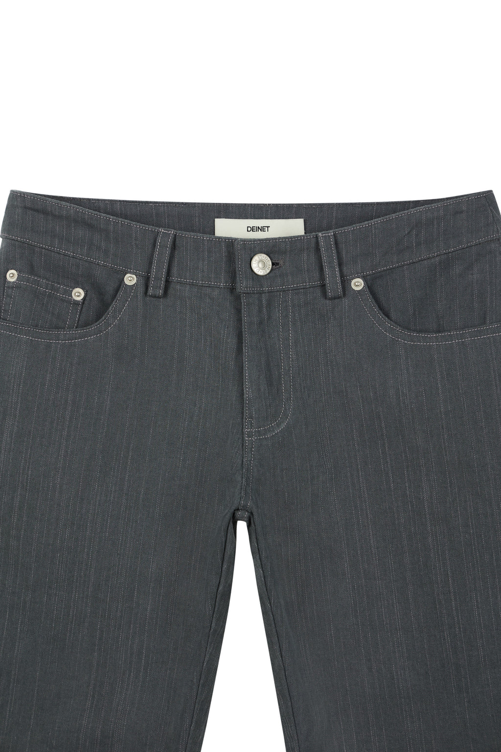 Deinet - Stud Line Damege Boots Cut Denim (Grey) product image 13 | TRAB K-Fashion Australia