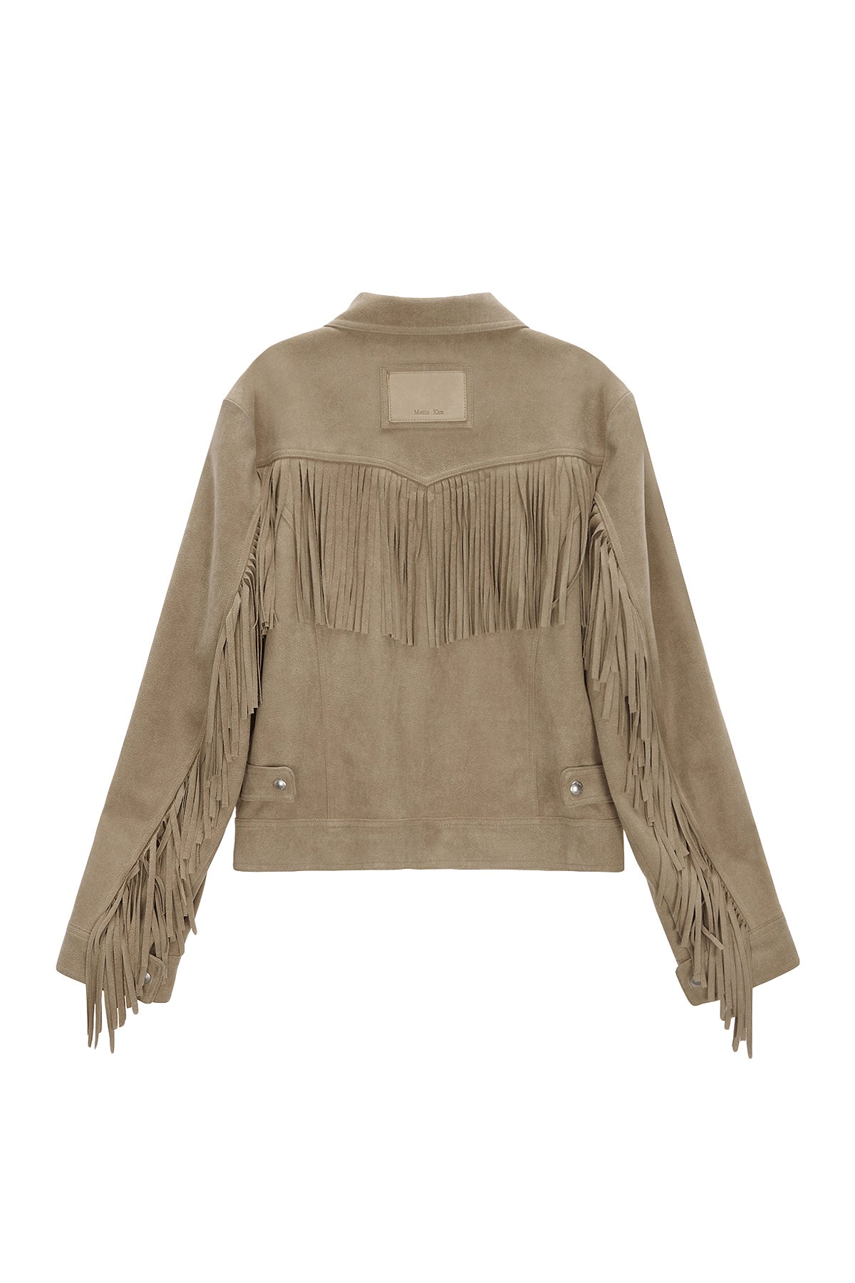 Matin Kim - Fringe Suede Jacket (Beige) product image 2 | TRAB K-Fashion Australia