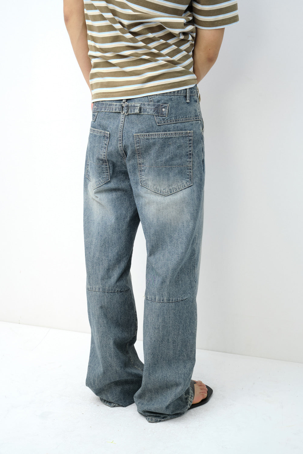 Hatchingroom - Cinch Back Jeans (Vintage Blue) product image 7 | TRAB K-Fashion Australia