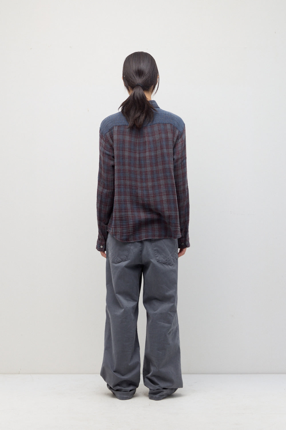 Hatchingroom - Double Face Shirt (Over Dyed Blue Charcoal) product image 4 | TRAB K-Fashion Australia