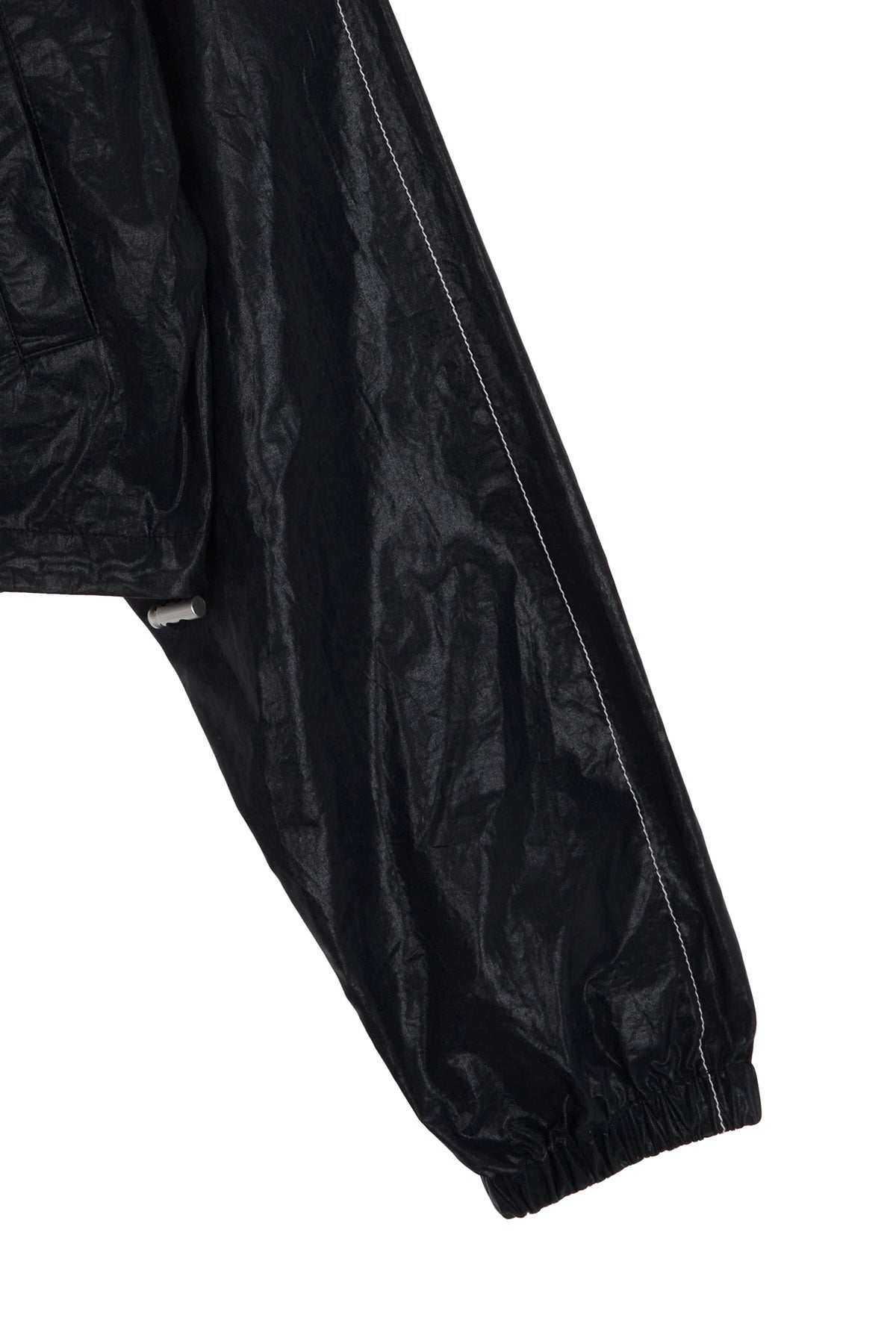 Matin Kim - Matin Crop Hoody Coating Jumper (Black) product image 4 | TRAB K-Fashion Australia