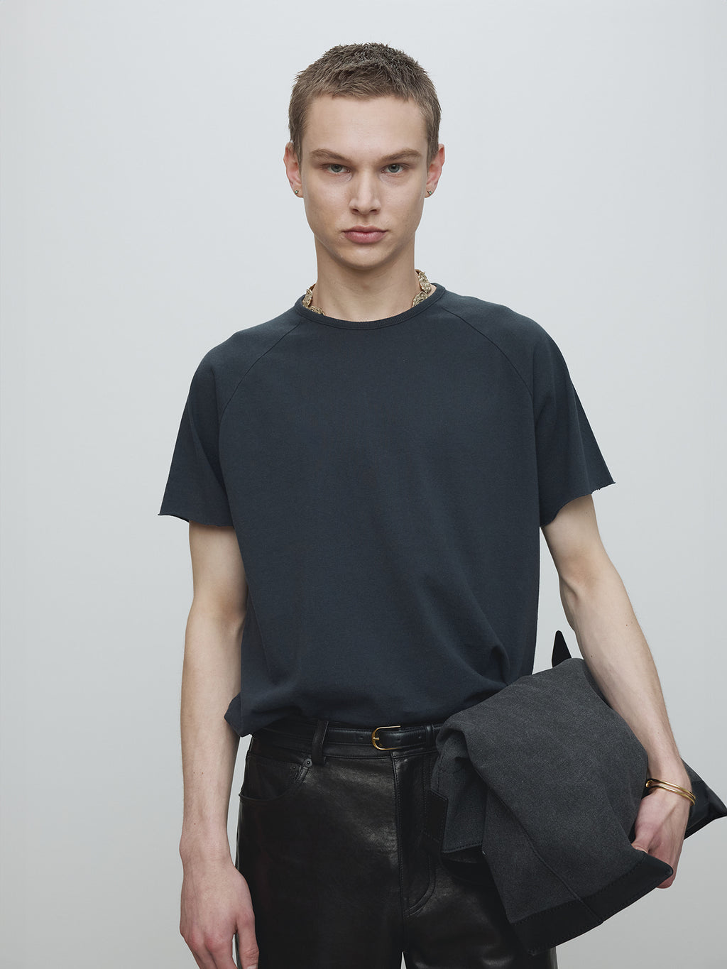 Tonywack - Raw Edge Washed T-Shirt (Vintage Navy) product image 5 | TRAB K-Fashion Australia