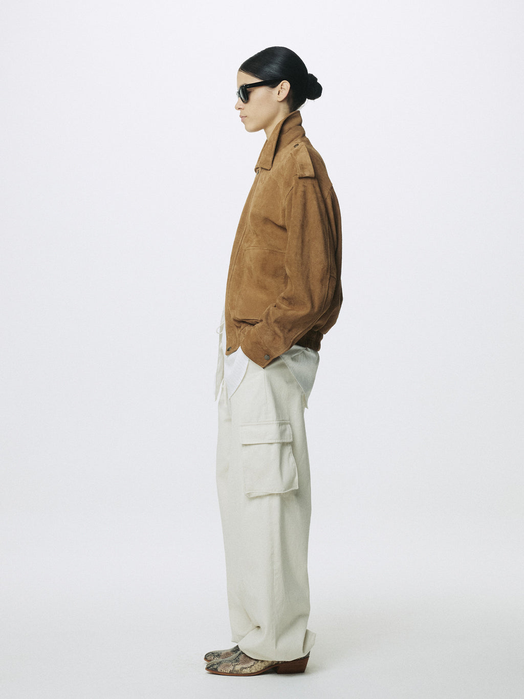 Tonywack - Goat Suede Bomber Jacket (Camel) product image 3 | TRAB K-Fashion Australia