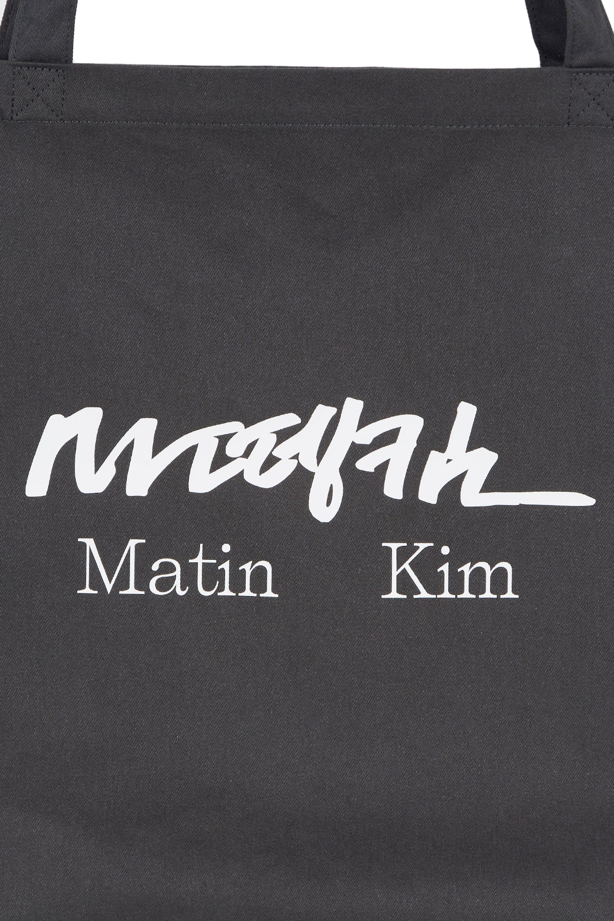 Matin Kim - Hangeul Big Logo Point Ecobag (Charcoal) product image 3 | TRAB K-Fashion Australia