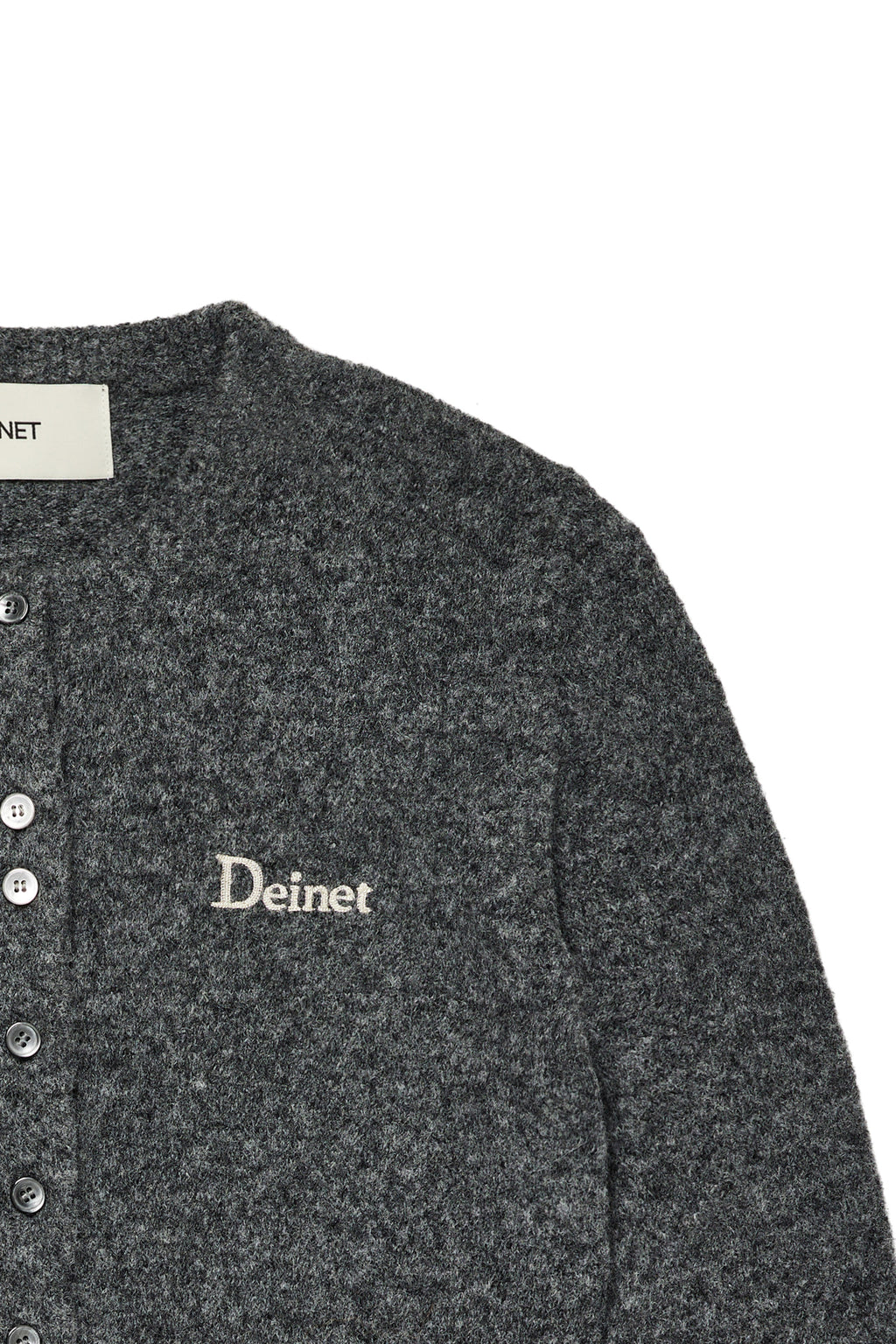 Deinet - Alpaca Round Knit Cardigan (Charcoal) product image 4 | TRAB K-Fashion Australia