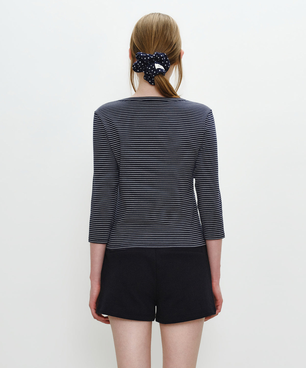 Marithe & Francois Girbaud - Basic Henley Neck 3/4 Sleeve (Navy) product image 3 | TRAB K-Fashion Australia