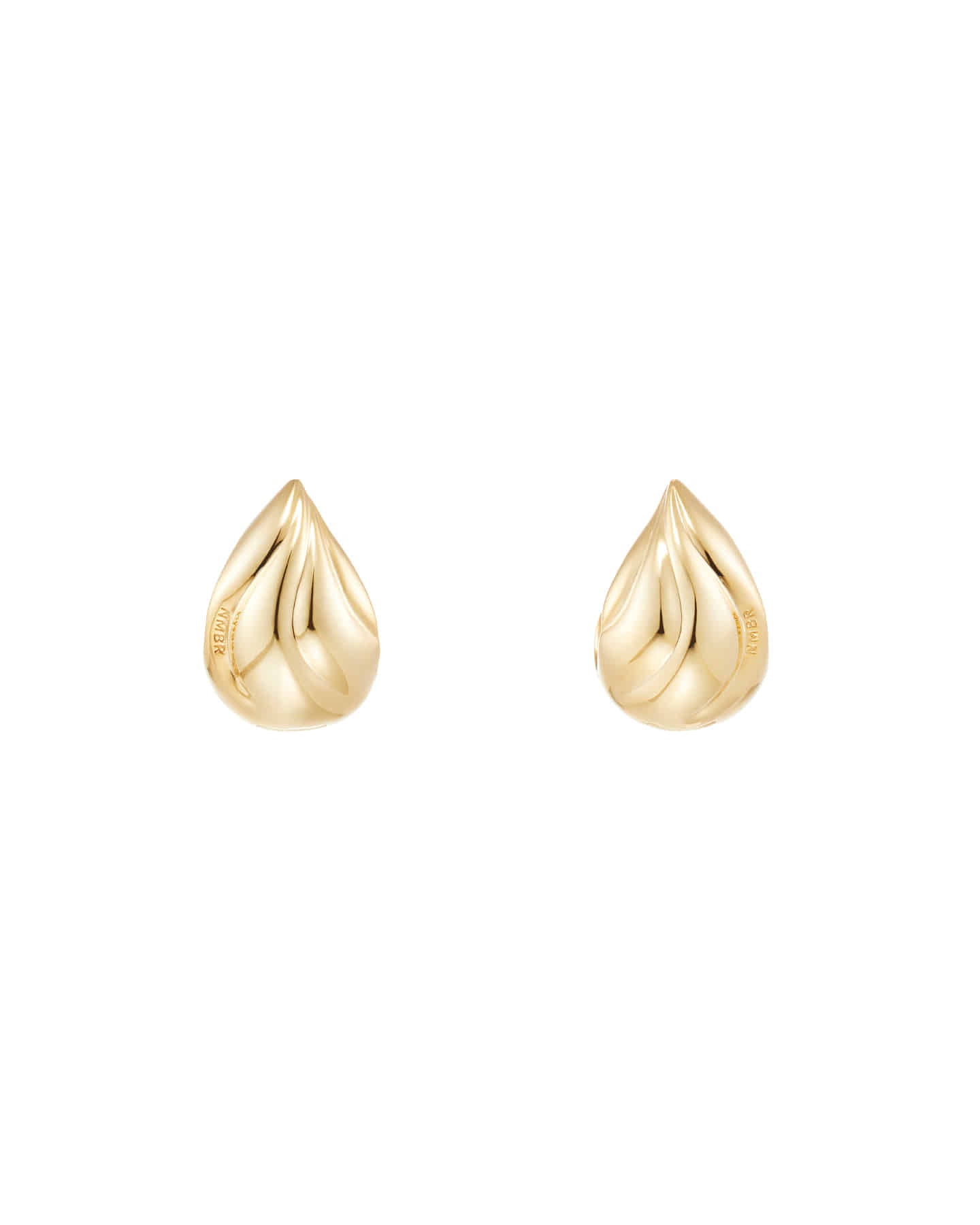 Numbering - Wavy Teardrop Hoop Earrings #7125 product image 7 | TRAB K-Fashion Australia