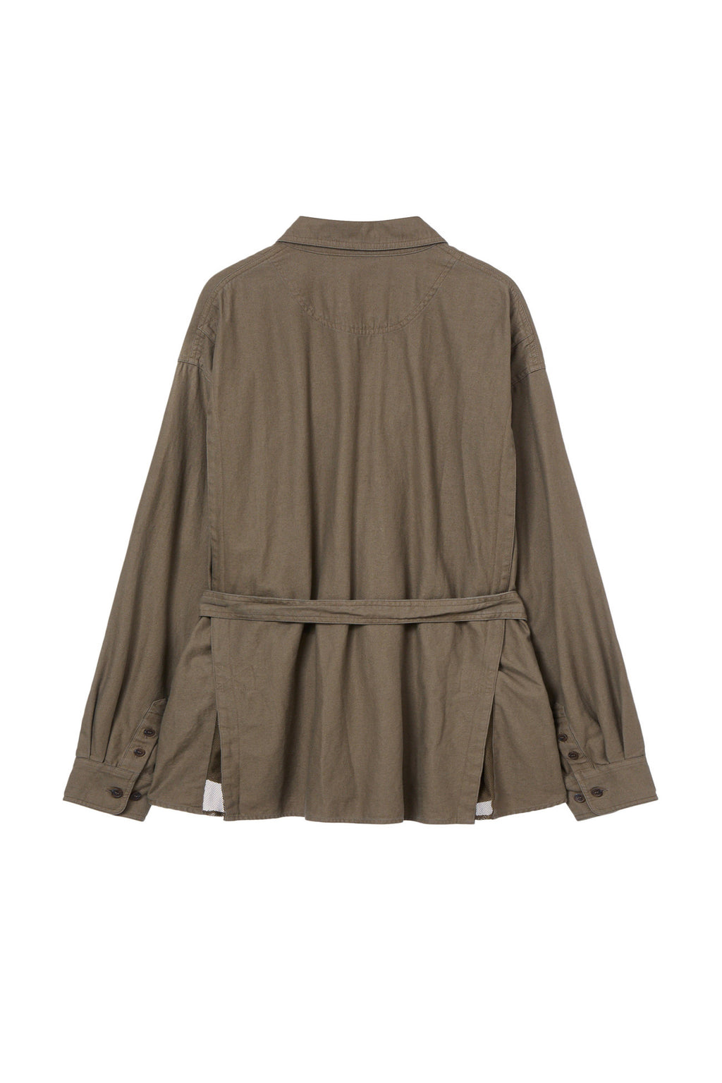 Deinet - Frayed Cotton Shirt (Brown) product image 2 | TRAB K-Fashion Australia