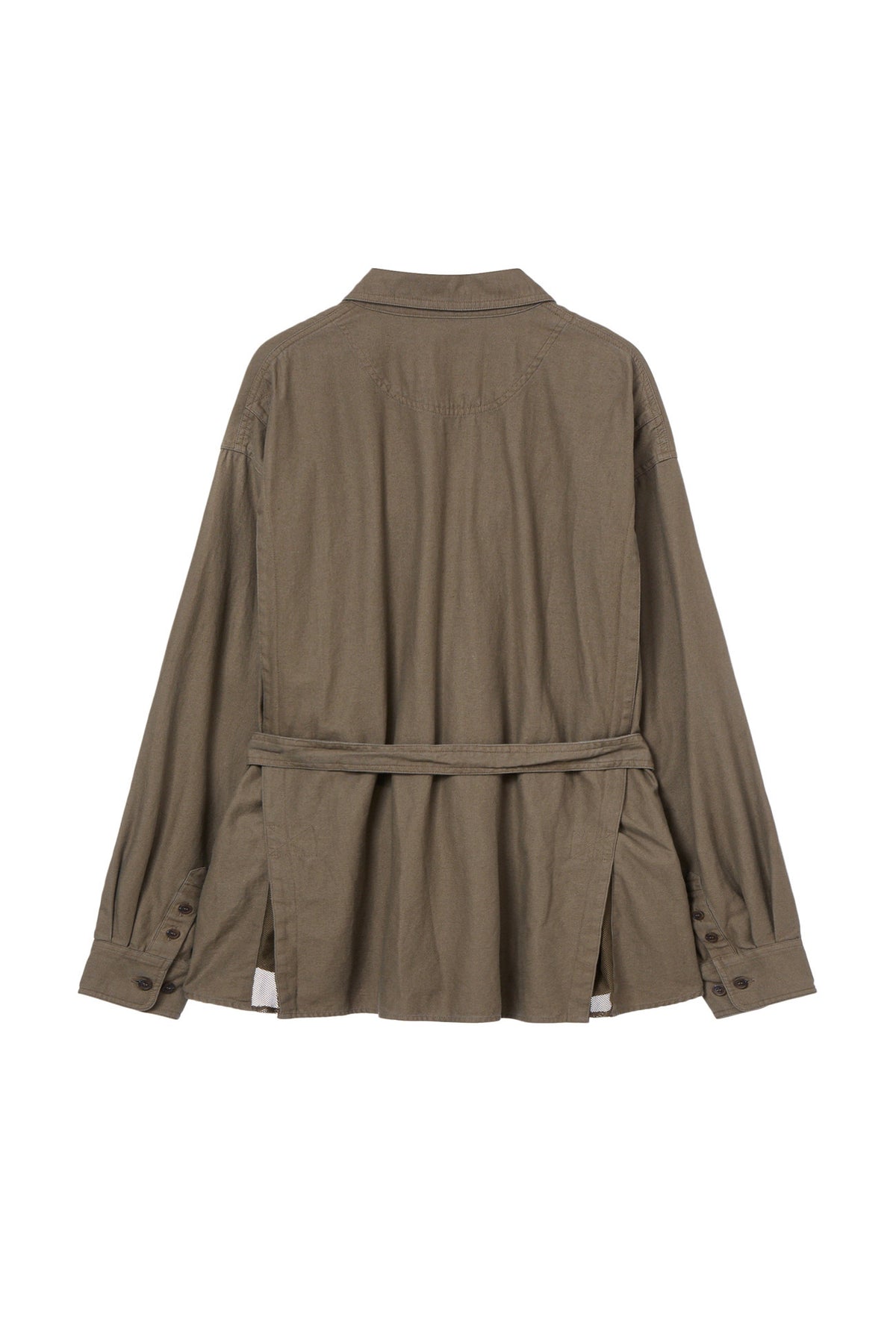 Deinet - Frayed Cotton Shirt (Brown) product image 2 | TRAB K-Fashion Australia