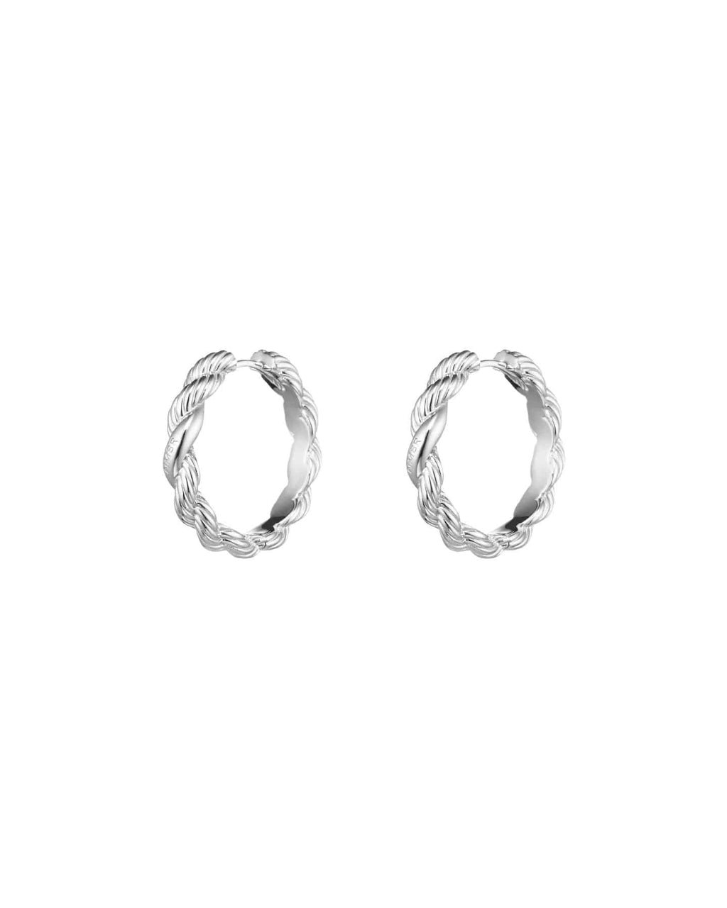 Numbering - Rope Texture Hoop Earrings #6104 product image 11 | TRAB K-Fashion Australia