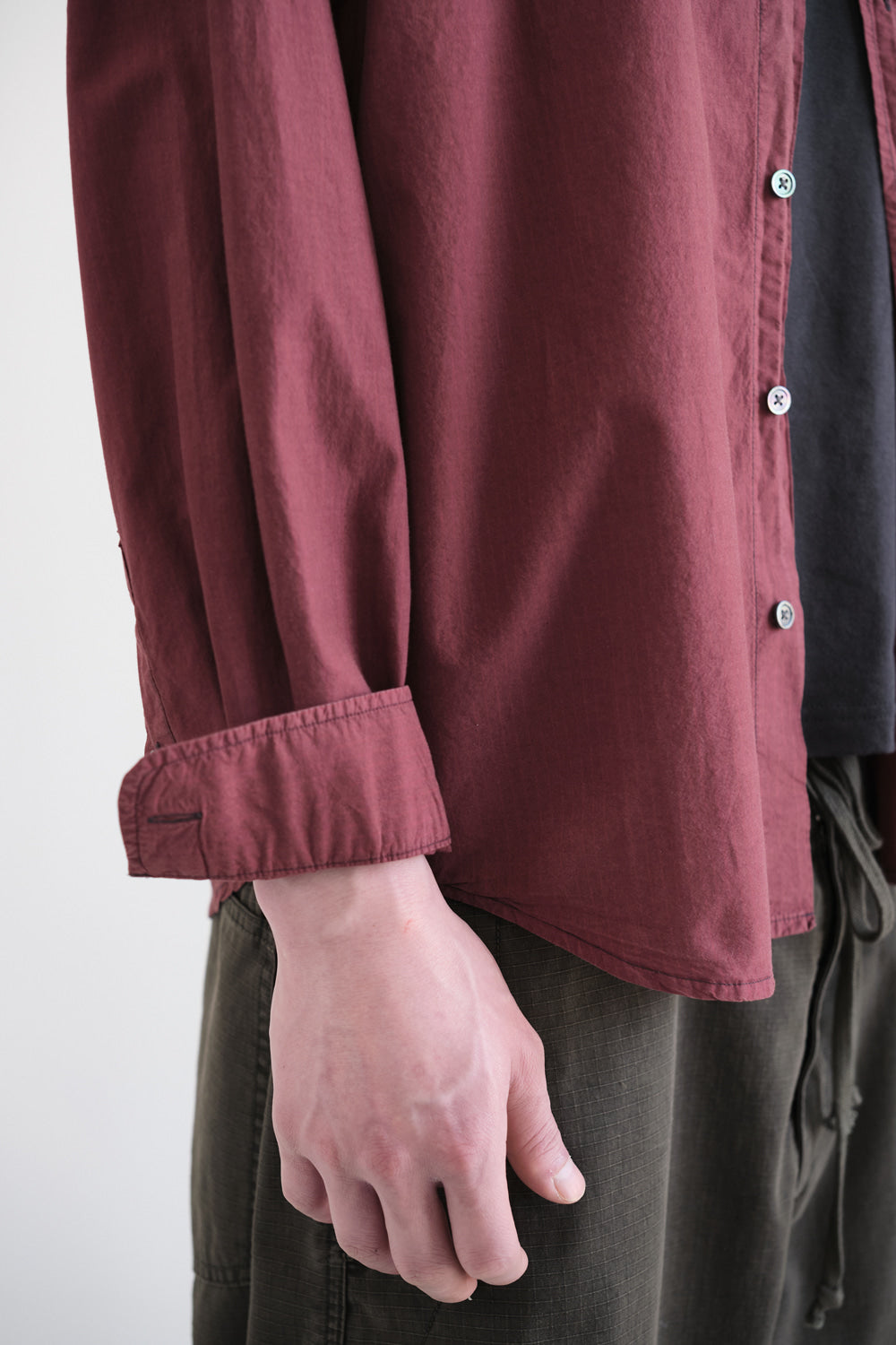 Hatchingroom - Shadow Stripe Shirt (Dark Red) product image 9 | TRAB K-Fashion Australia