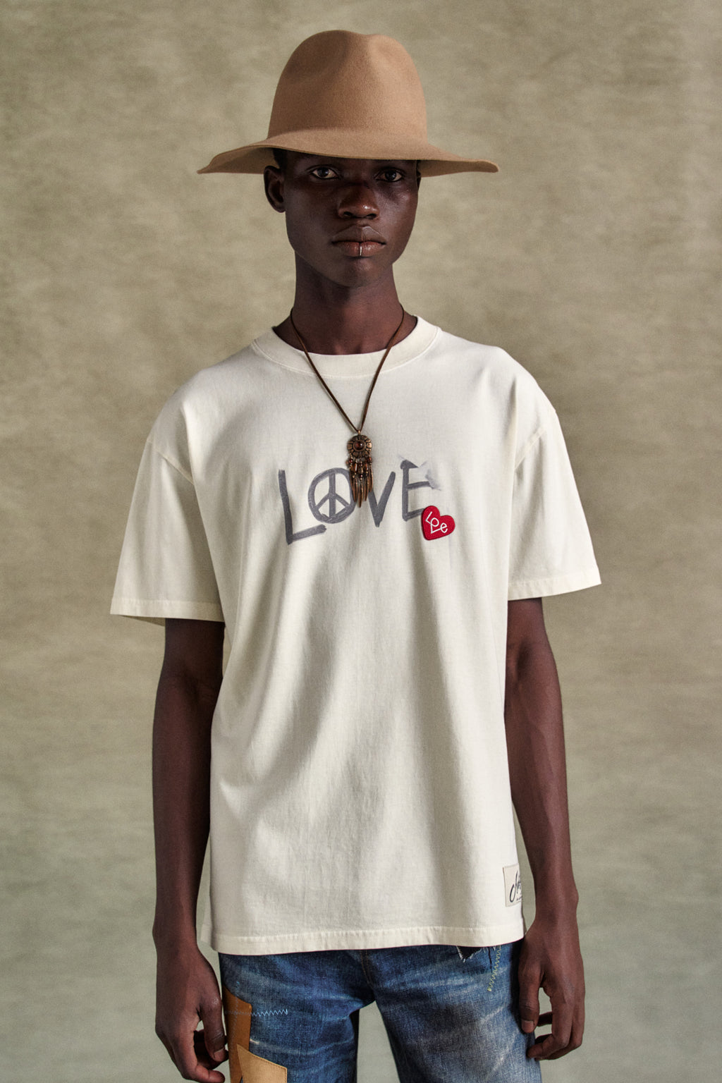 Andersson Bell - Unisex Love T-Shirt (Ecru) product image 8 | TRAB K-Fashion Australia
