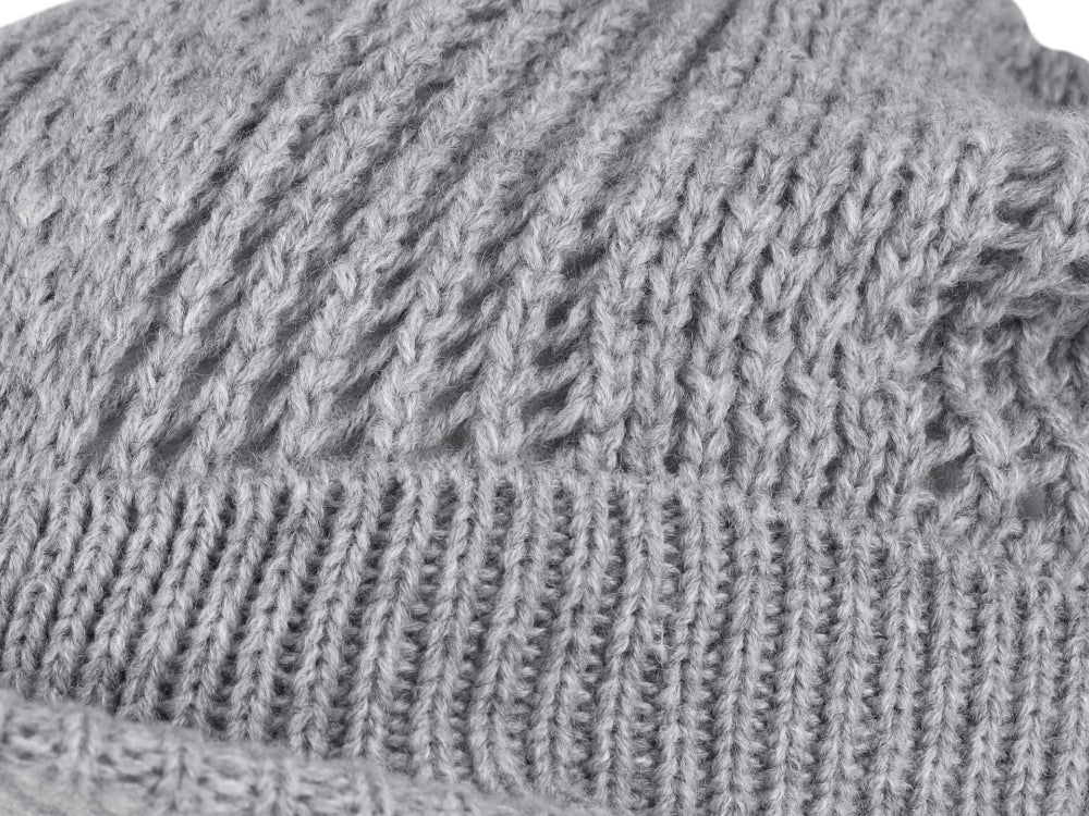 Coyseio - Coy Visor Crochet Beanie (Melange Grey) product image 10 | TRAB K-Fashion Australia