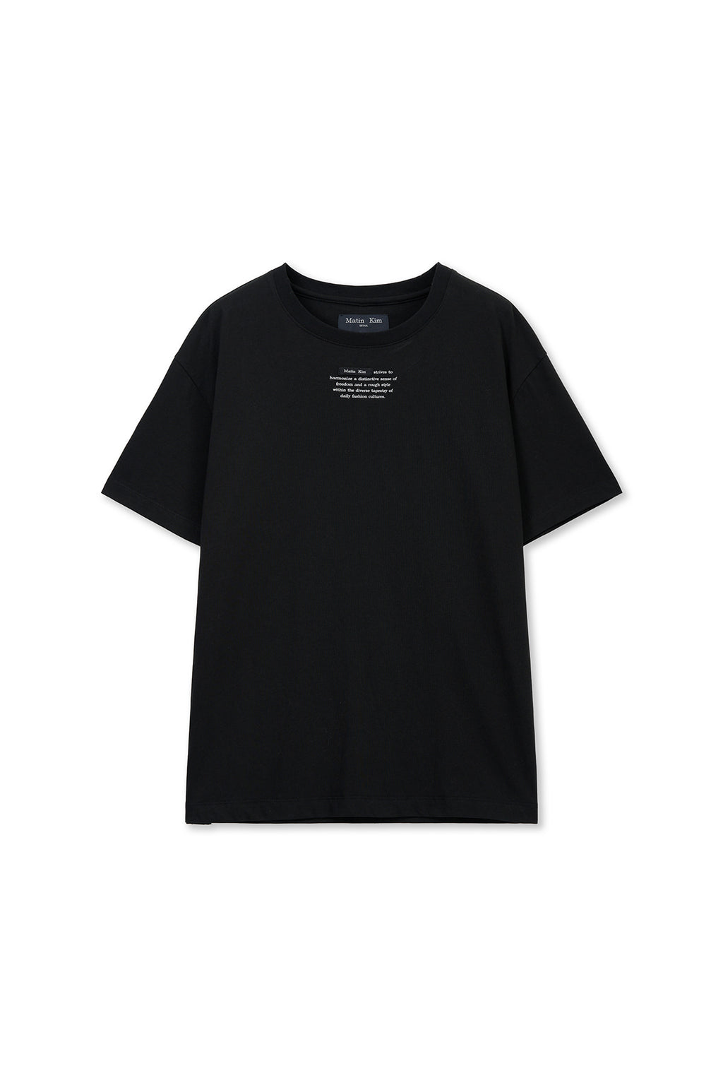 Matin Kim - Label Point Lettering Top (Black) product image 1 | TRAB K-Fashion Australia