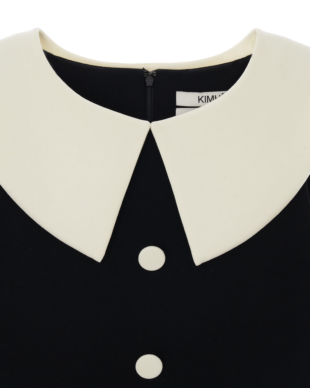 Kimhe Kim - Bi-Color Mini Dress (Black/Ivory) product image 3 | TRAB K-Fashion Australia