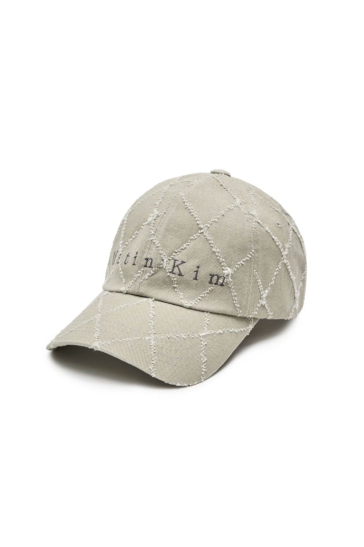 Matin Kim - Matin Typo Quilted Ball Cap (Light Khaki) product image 5 | TRAB K-Fashion Australia