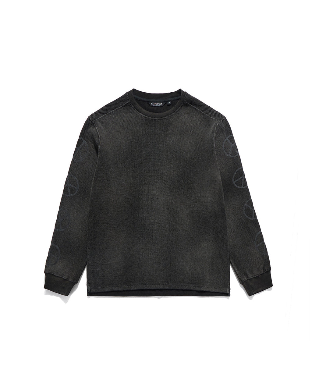 Eastlogue - Bleached Peace Symbol L.s T-shirts (Black) product image 6 | TRAB K-Fashion Australia