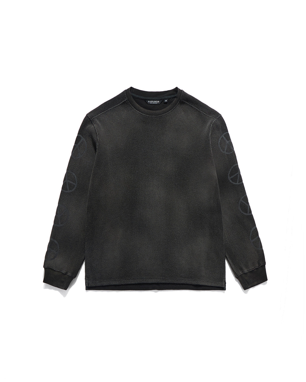 Eastlogue - Bleached Peace Symbol L.s T-shirts (Black) product image 6 | TRAB K-Fashion Australia