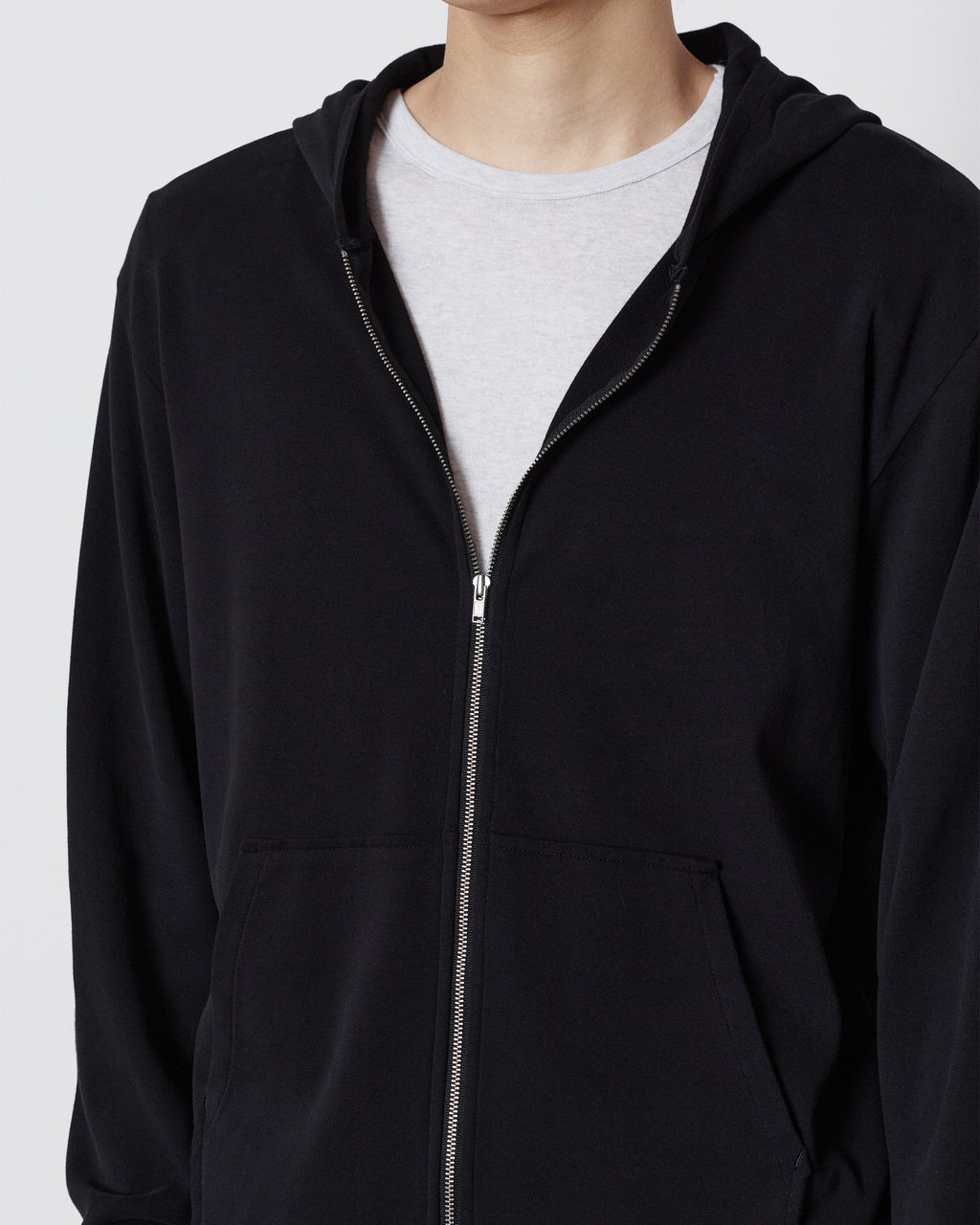 Brownyard - Smooth Jersey Hood Zip Up (Black) product image 4 | TRAB K-Fashion Australia