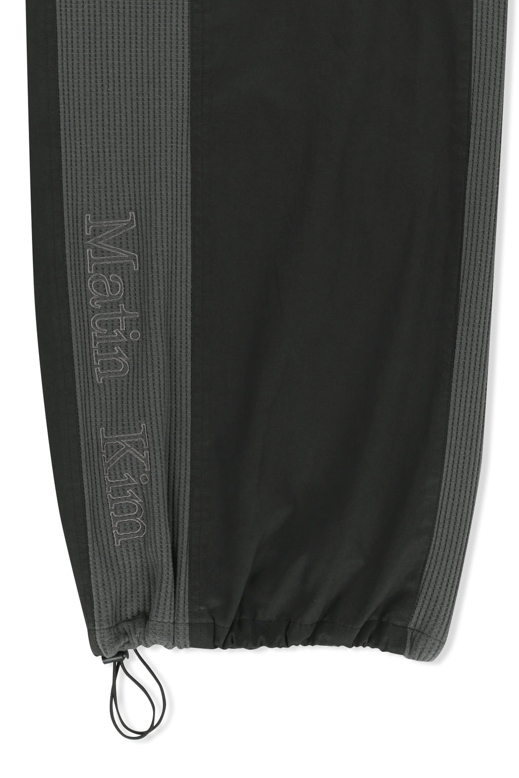 Matin Kim - Waffle Color Block Track Pants (Black) product image 5 | TRAB K-Fashion Australia