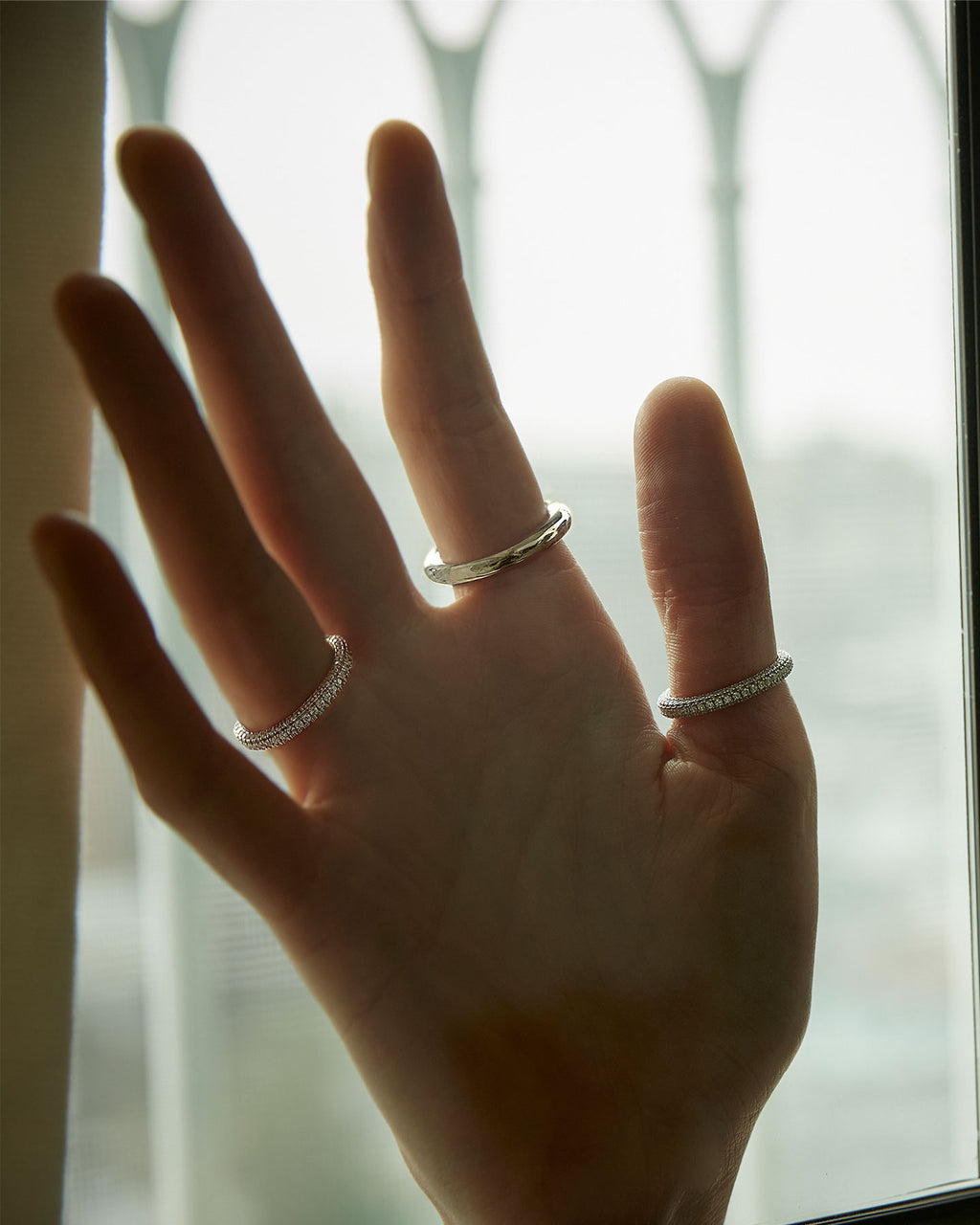 Numbering - Pave Doughnut Ring / Slim #3415 product image 8 | TRAB K-Fashion Australia