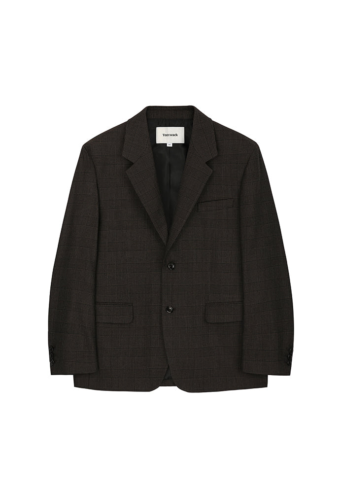 Tonywack - Signature 2-Button Blazer (Dark Brown Check) product image 5 | TRAB K-Fashion Australia