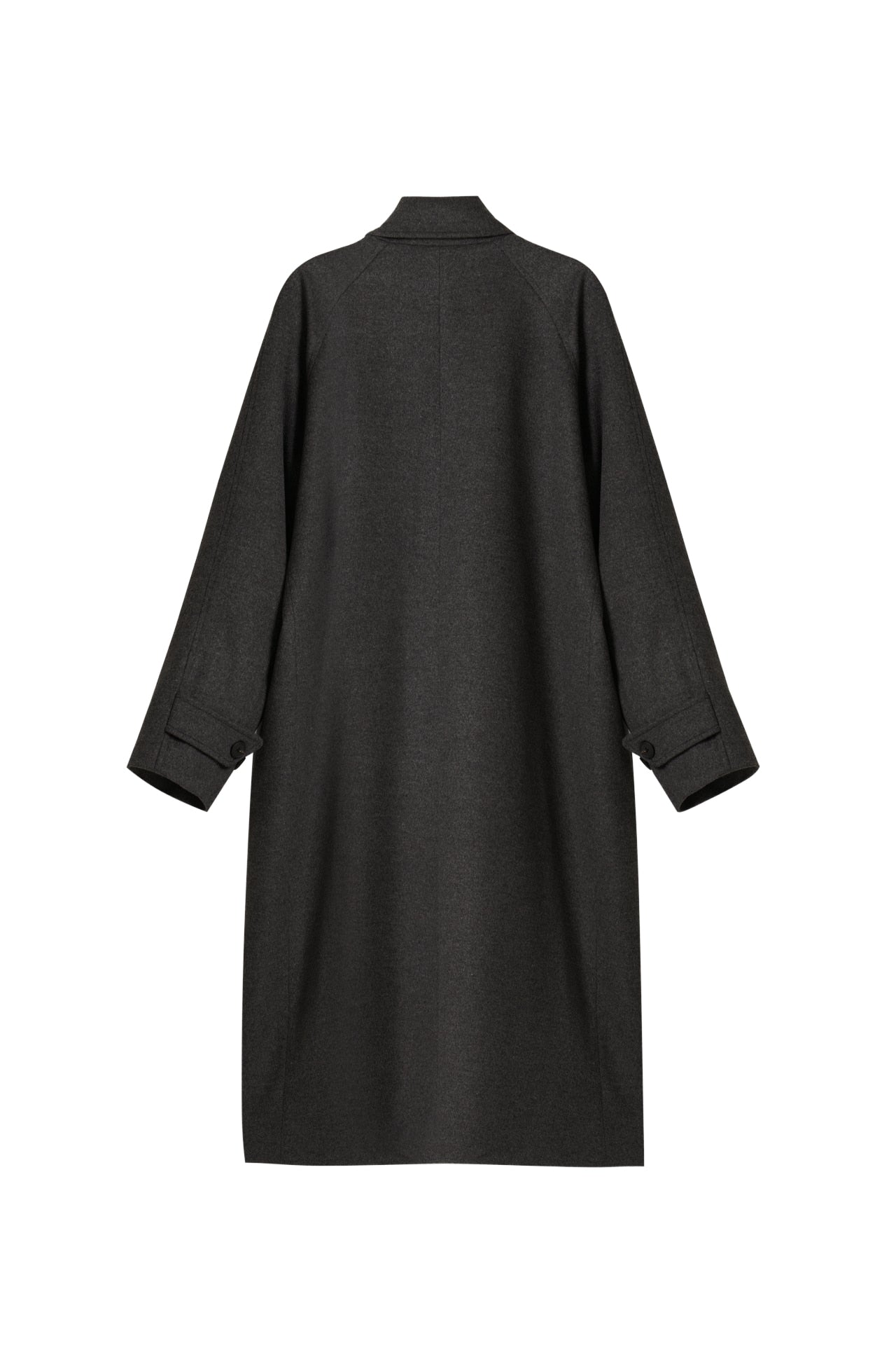 STU - Curved Double Line Mac Coat In Cashmere (Charcoal) product image 18 | TRAB K-Fashion Australia