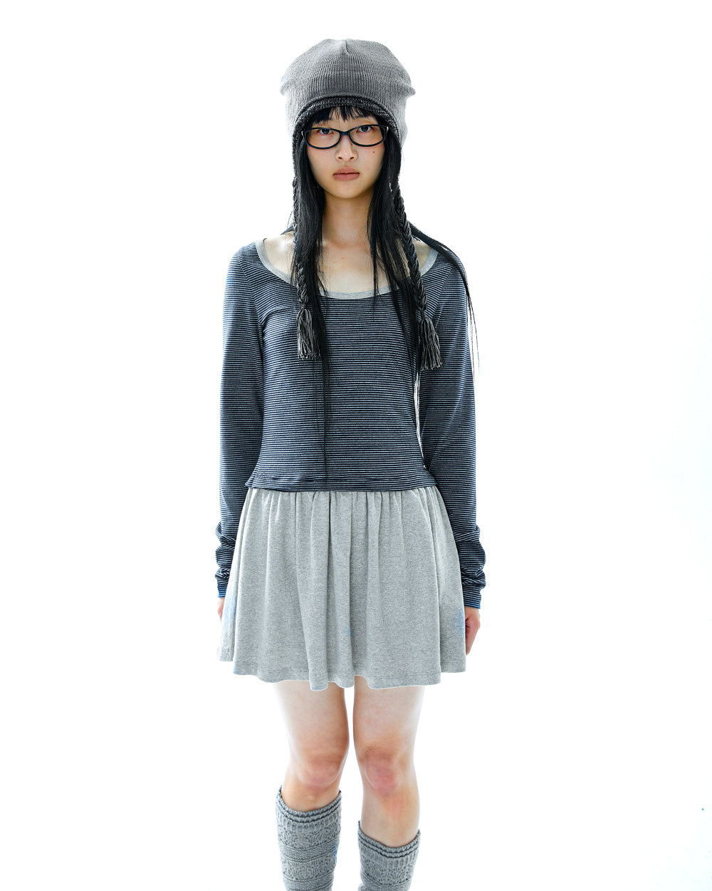 Coyseio - Coy Stripe Dress (Navy) product image 8 | TRAB K-Fashion Australia