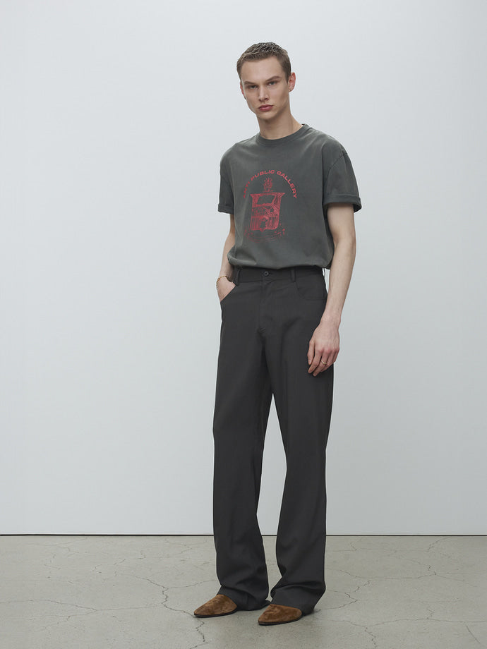 Tonywack - Anti Gallery Garment Dyed T-Shirt (Faded Charcoal) product image 2 | TRAB K-Fashion Australia