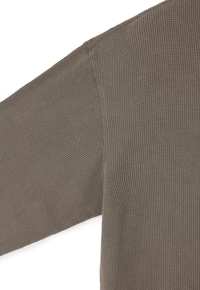 Art if acts - Garment Dyed Waffle Henley (Mud Brown) product image 10 | TRAB K-Fashion Australia