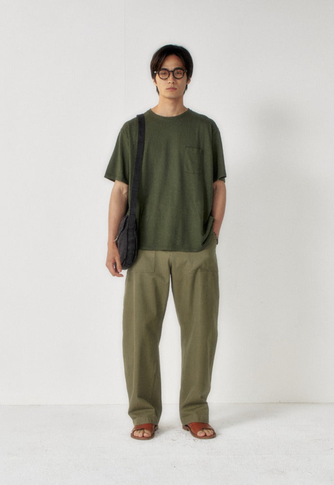 Art if acts - Linen Pocket Tee (Olive) product image 1 | TRAB K-Fashion Australia