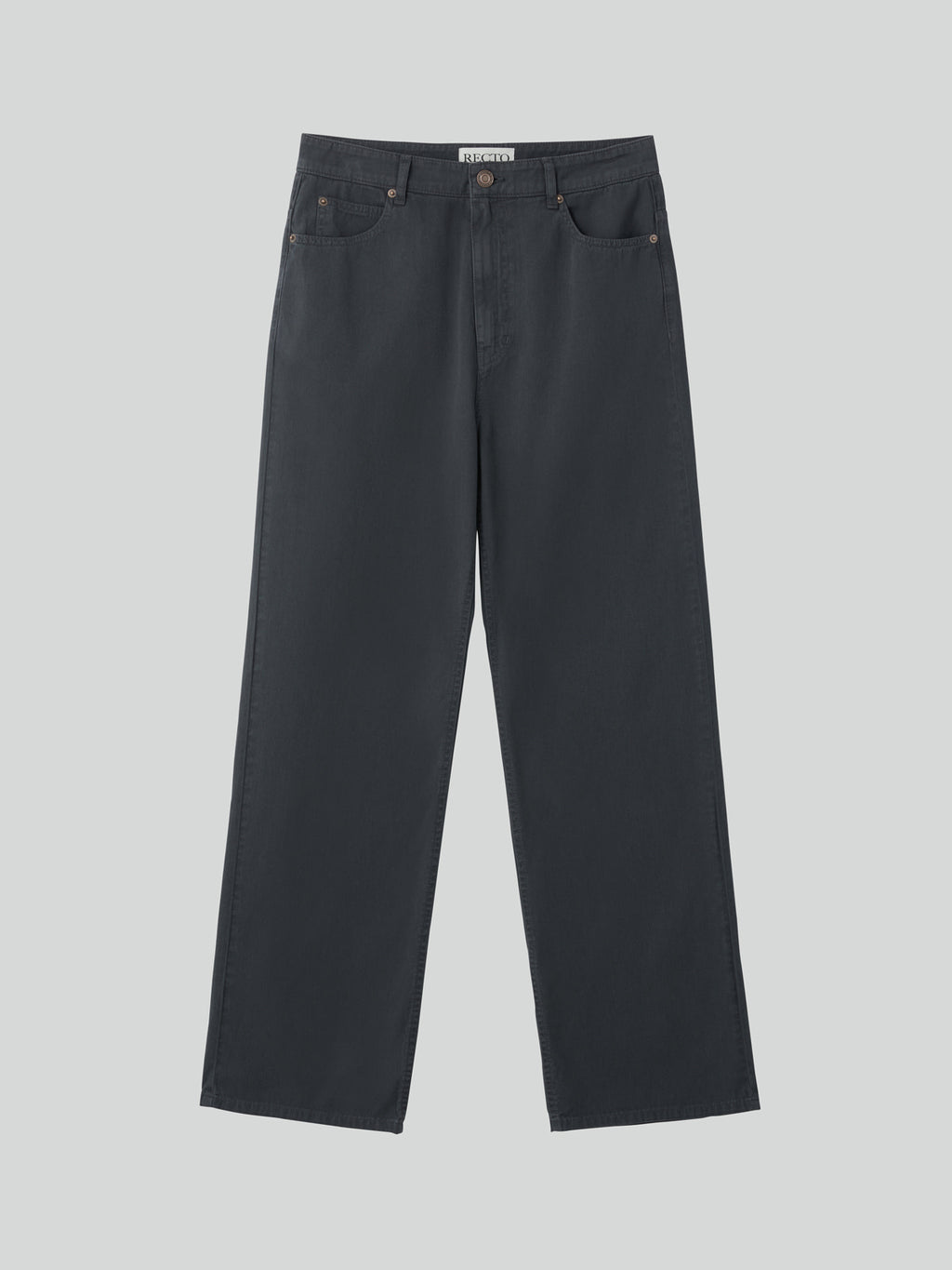 Recto - Loose Fit Washed Cotton Pants (Charcoal Grey) product image 4 | TRAB K-Fashion Australia