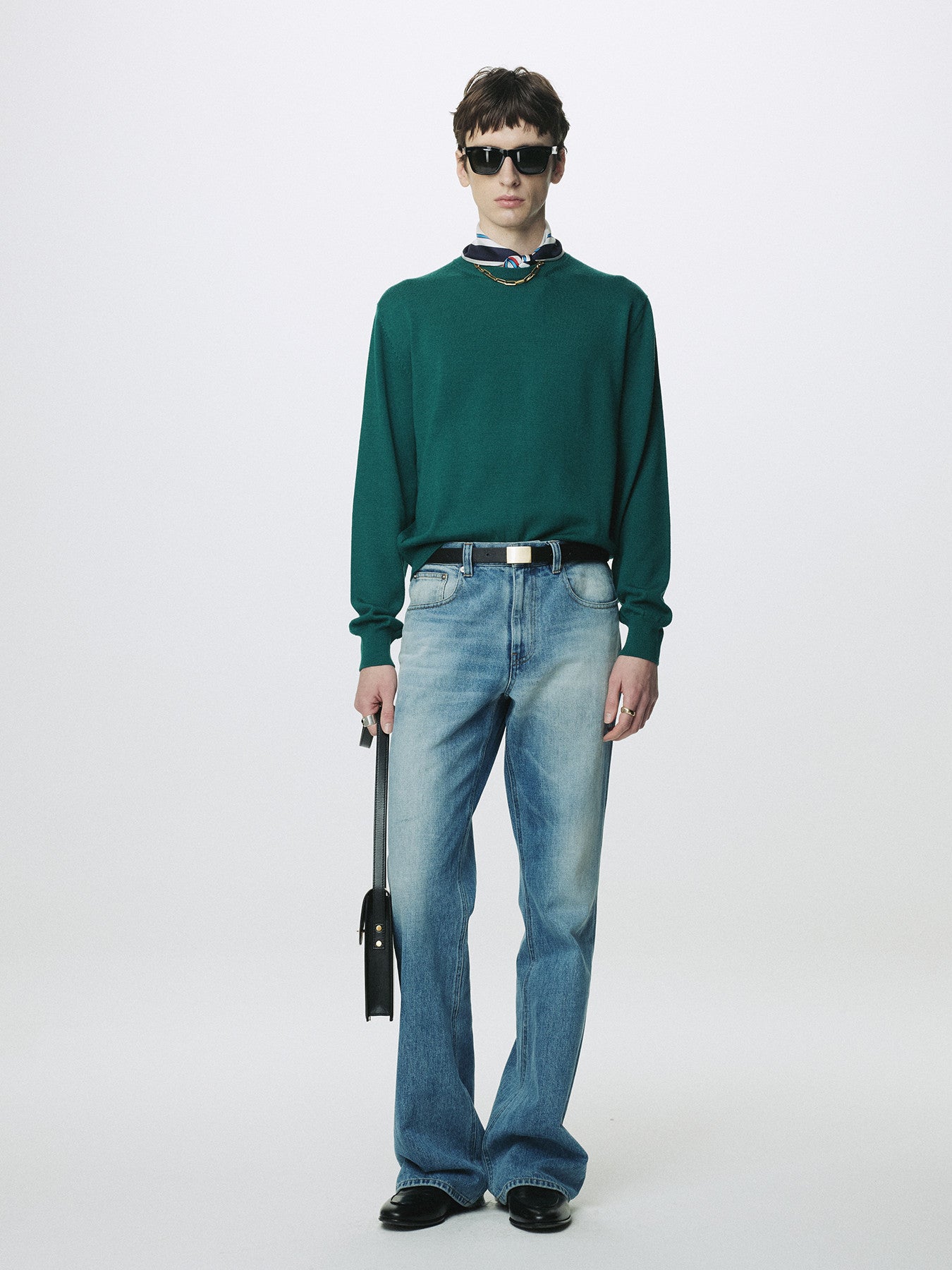 Tonywack - Spring Wool Crew Neck Knit (Sea Green) product image 2 | TRAB K-Fashion Australia