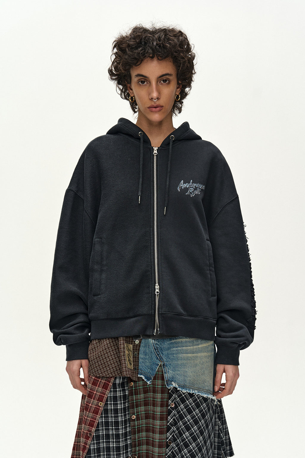 Andersson Bell - Denim Combination Shirt Patchwork Skirt (multi) (Multi) product image 7 | TRAB K-Fashion Australia