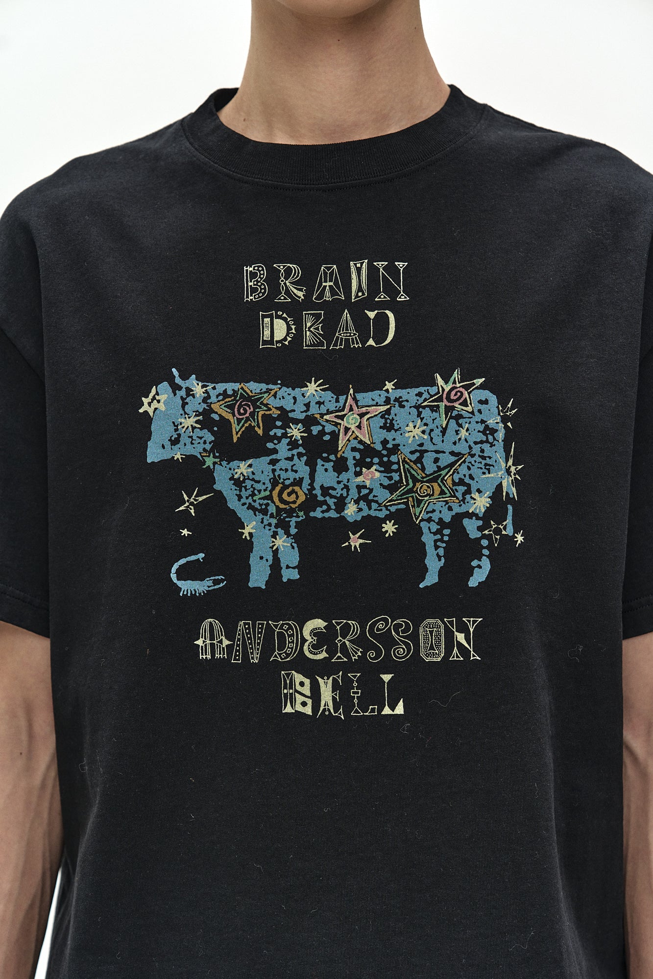 Andersson Bell - Andersson Bell X Brain Dead Cow T-Shirts (Black) product image 4 | TRAB K-Fashion Australia