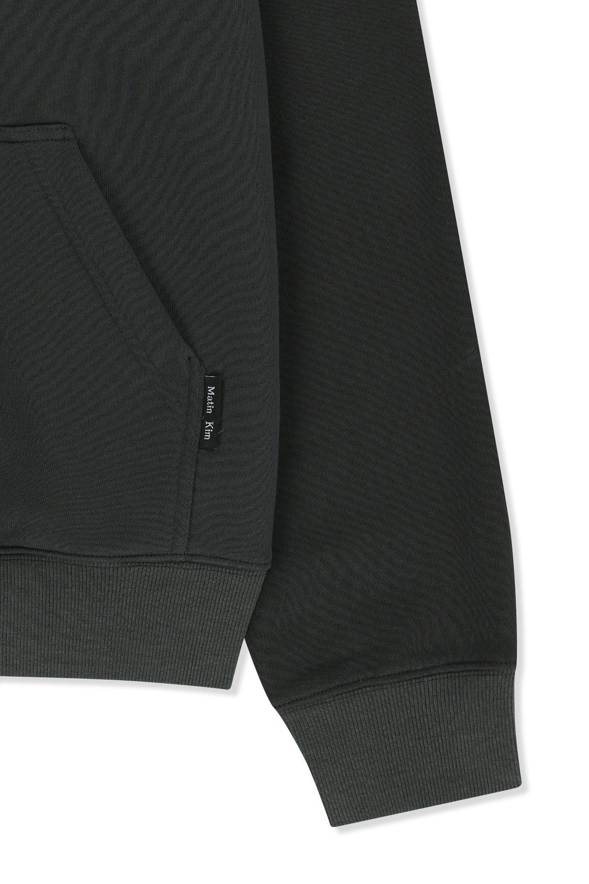 Matin Kim - Color Block Logo Hoody Top (Black) product image 4 | TRAB K-Fashion Australia