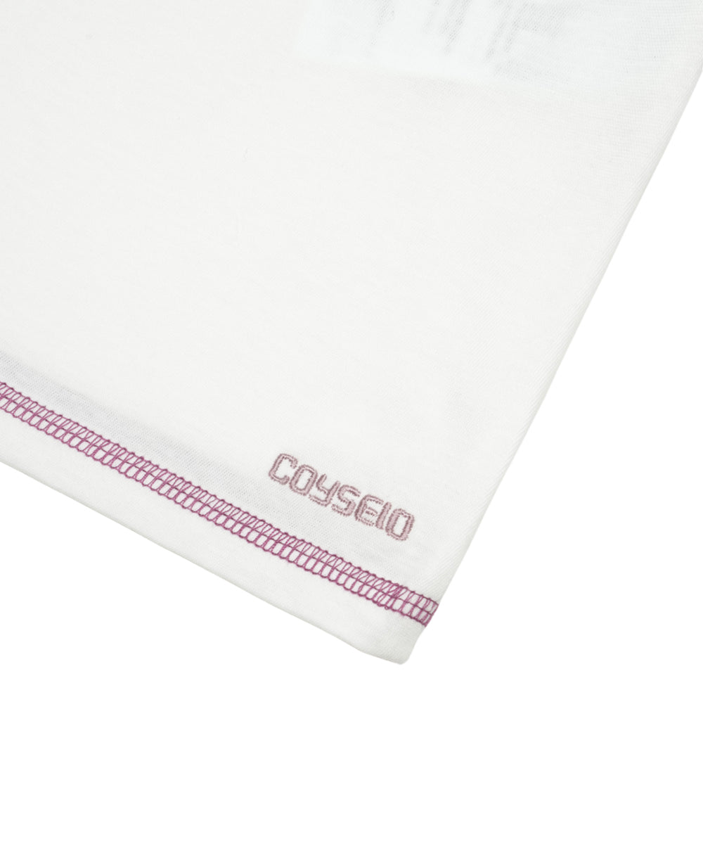 Coyseio - Color Block Graphic T-Shirt (White) product image 12 | TRAB K-Fashion Australia