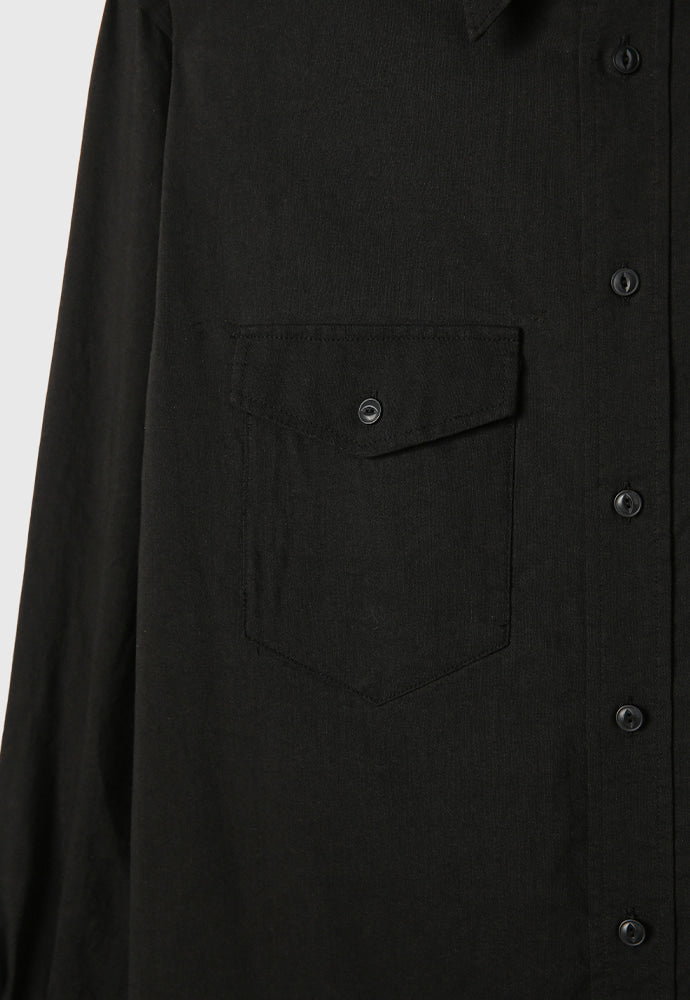 Tonywack - Soft Brushed C/R Western Shirt (Midnight Black) product image 11 | TRAB K-Fashion Australia