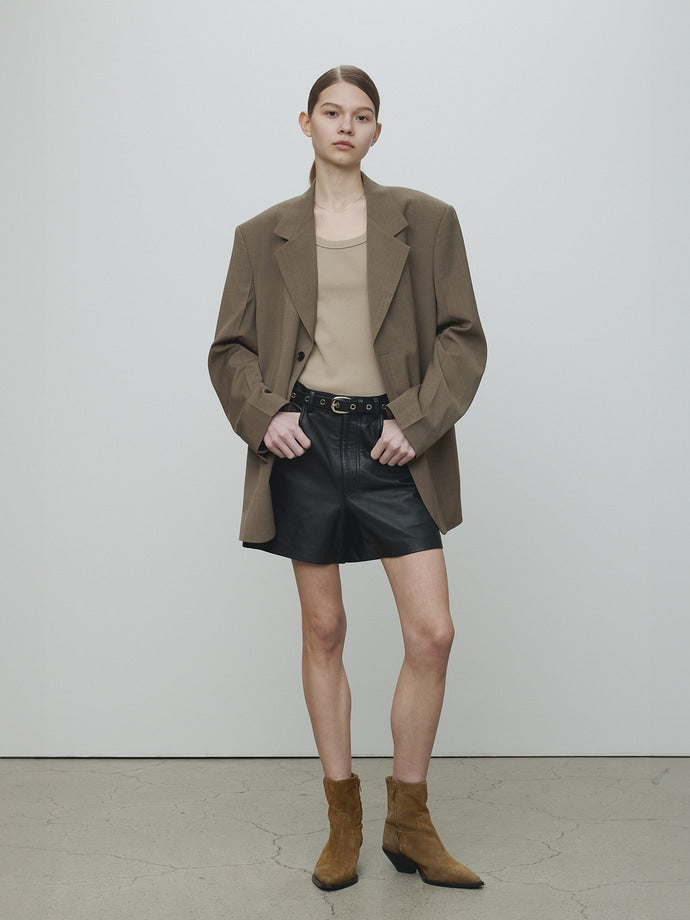 Tonywack - Ribbed Tank Top (Beige) product image 5 | TRAB K-Fashion Australia