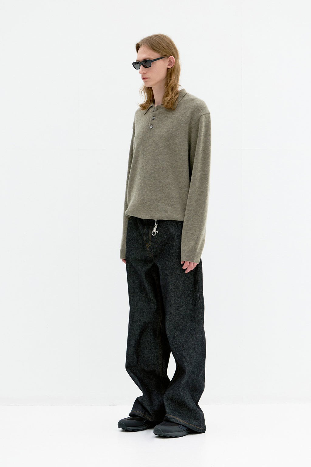 Coor - Rigid Semi Wide Jeans (Indigo) product image 3 | TRAB K-Fashion Australia