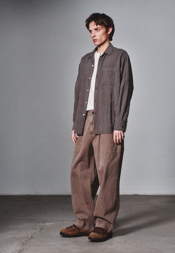 Art if acts - Wrinkle Rayon Shirt (Wood/Cream) product image 2 | TRAB K-Fashion Australia