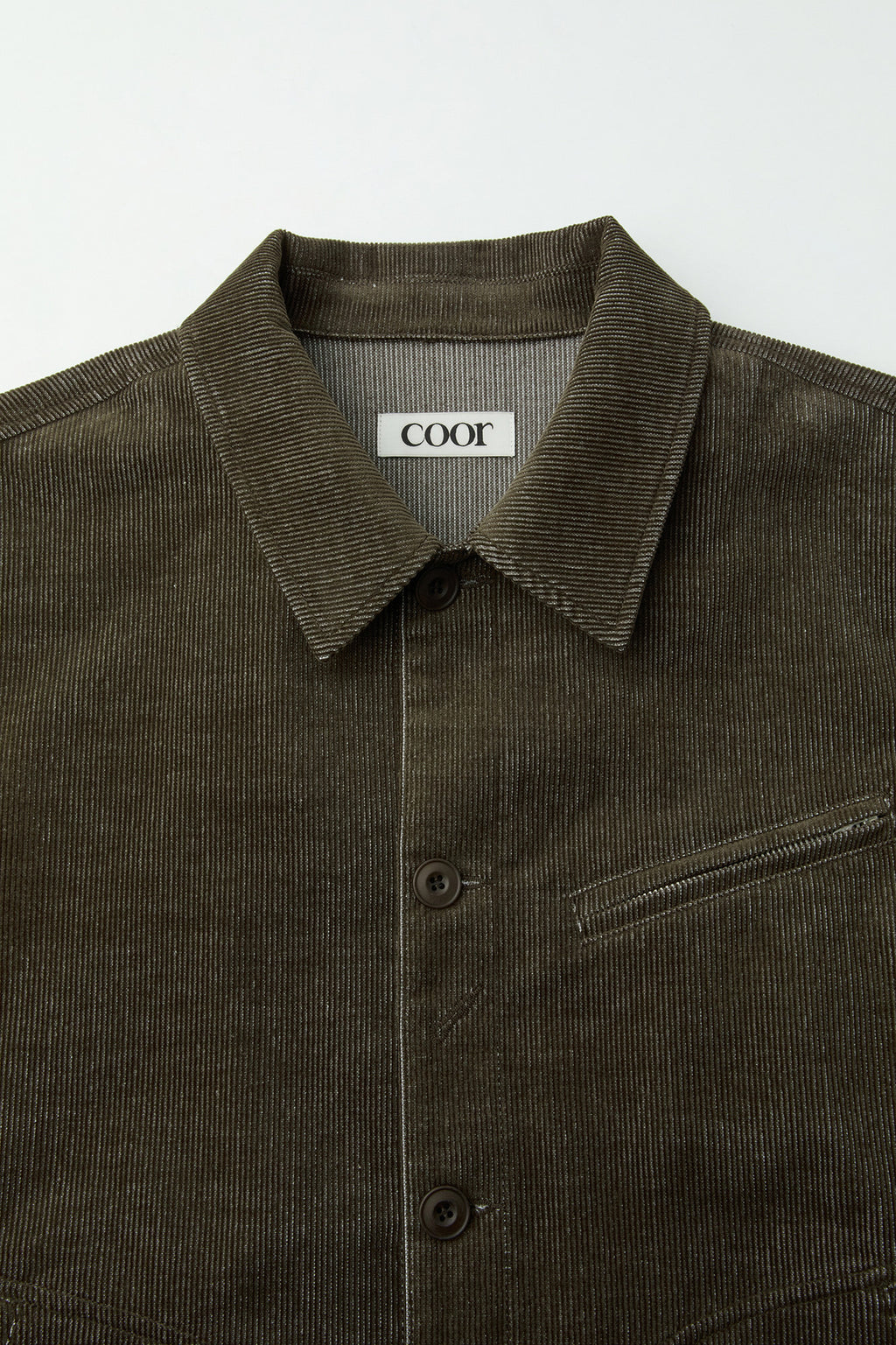 Coor - Corduroy Multi Pocket Shirt Jacket (Brown) product image 5 | TRAB K-Fashion Australia