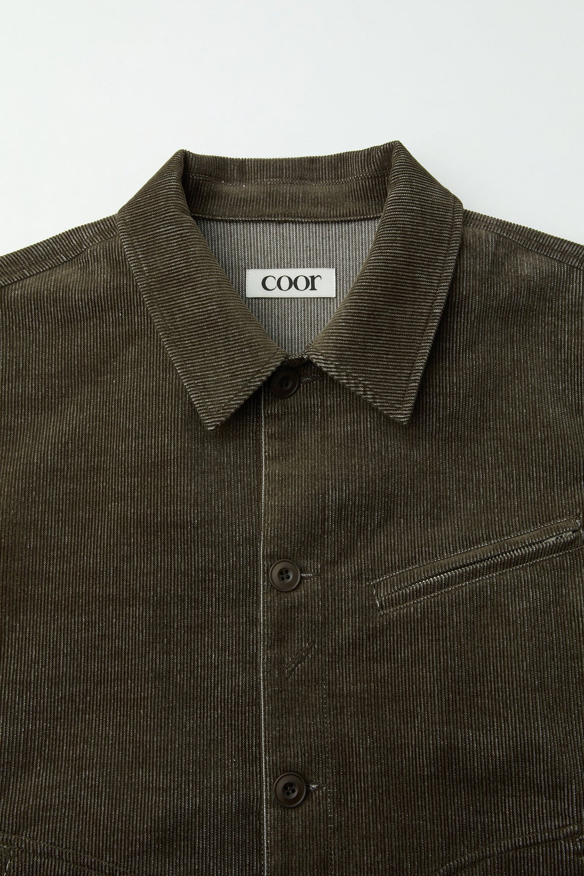 Coor - Corduroy Multi Pocket Shirt Jacket (Brown) product image 5 | TRAB K-Fashion Australia