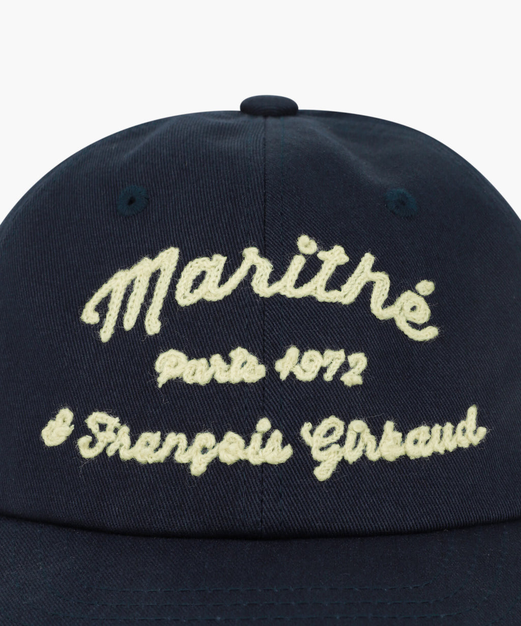 Marithe & Francois Girbaud - Chain Embroidery Flat Brim Cap (Navy) product image 3 | TRAB K-Fashion Australia