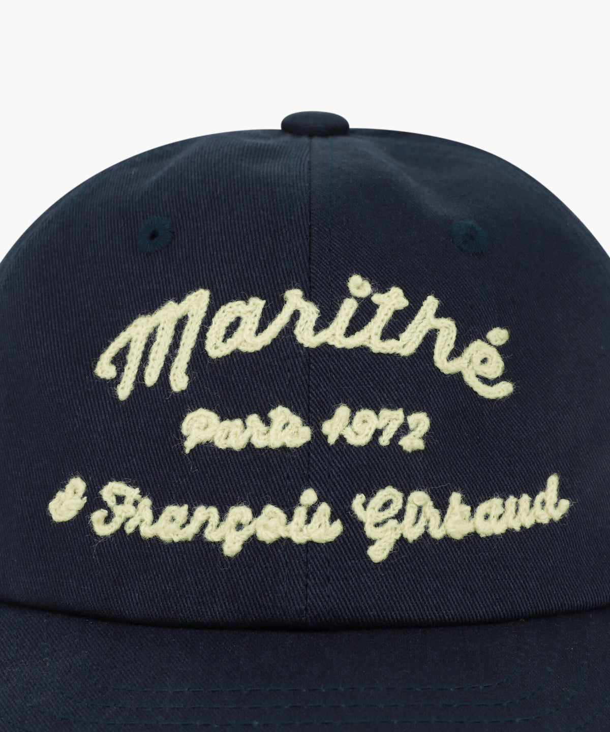 Marithe & Francois Girbaud - Chain Embroidery Flat Brim Cap (Navy) product image 3 | TRAB K-Fashion Australia