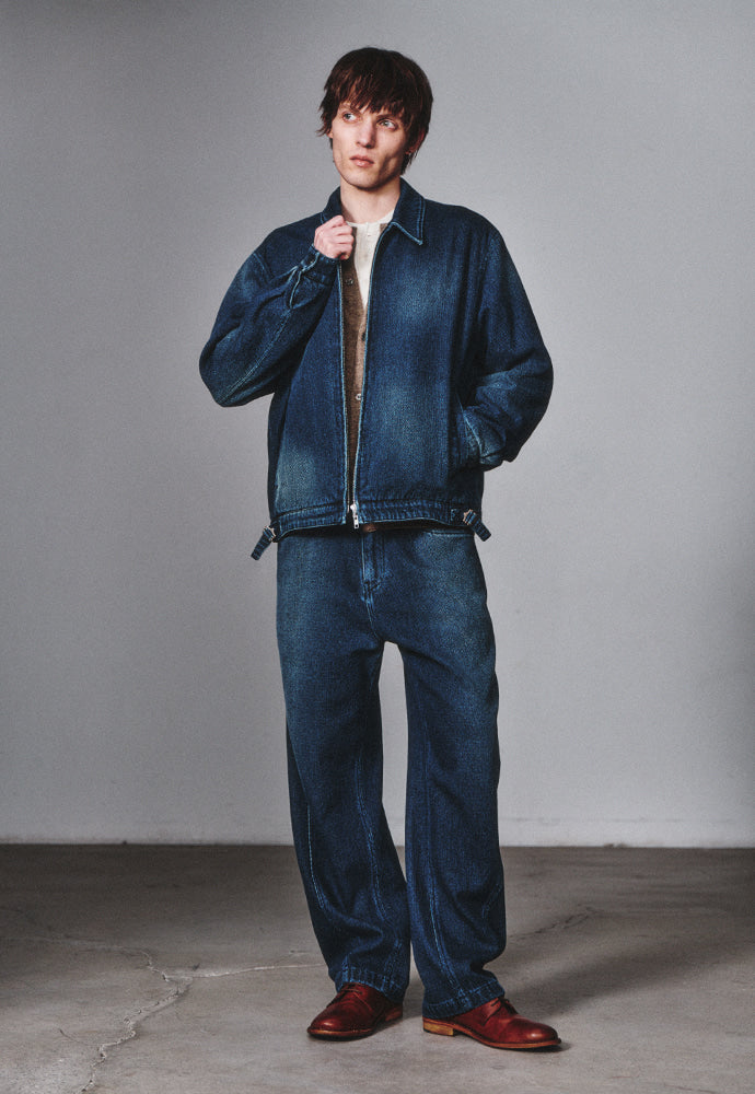 Art if acts - Traditional Fabric Dyed Blouson (Indigo) product image 4 | TRAB K-Fashion Australia