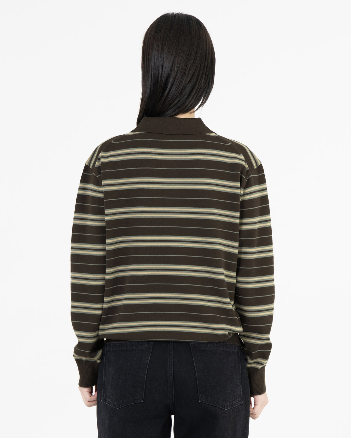 Brownyard - Stripe Knit Pique (Brown) product image 4 | TRAB K-Fashion Australia